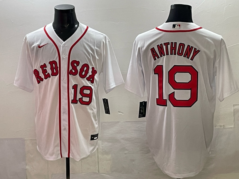 Men 2025 Boston Red Sox #19 Anthony white Nike MLB Jersey 003
